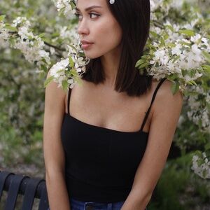 Bundle of 2 Express Squareneck Bra Cami - Olive and Black - XS